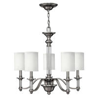 TAKKRONA Sussex 66/74 cm  - nickelfärgad, Lifestyle, metall/glas (66/74cm) - Elstead Lighting