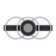 LED-DECKENLEUCHTE 60/28/6,5 cm  - Schwarz, Basics, Kunststoff/Metall (60/28/6,5cm) - Boxxx