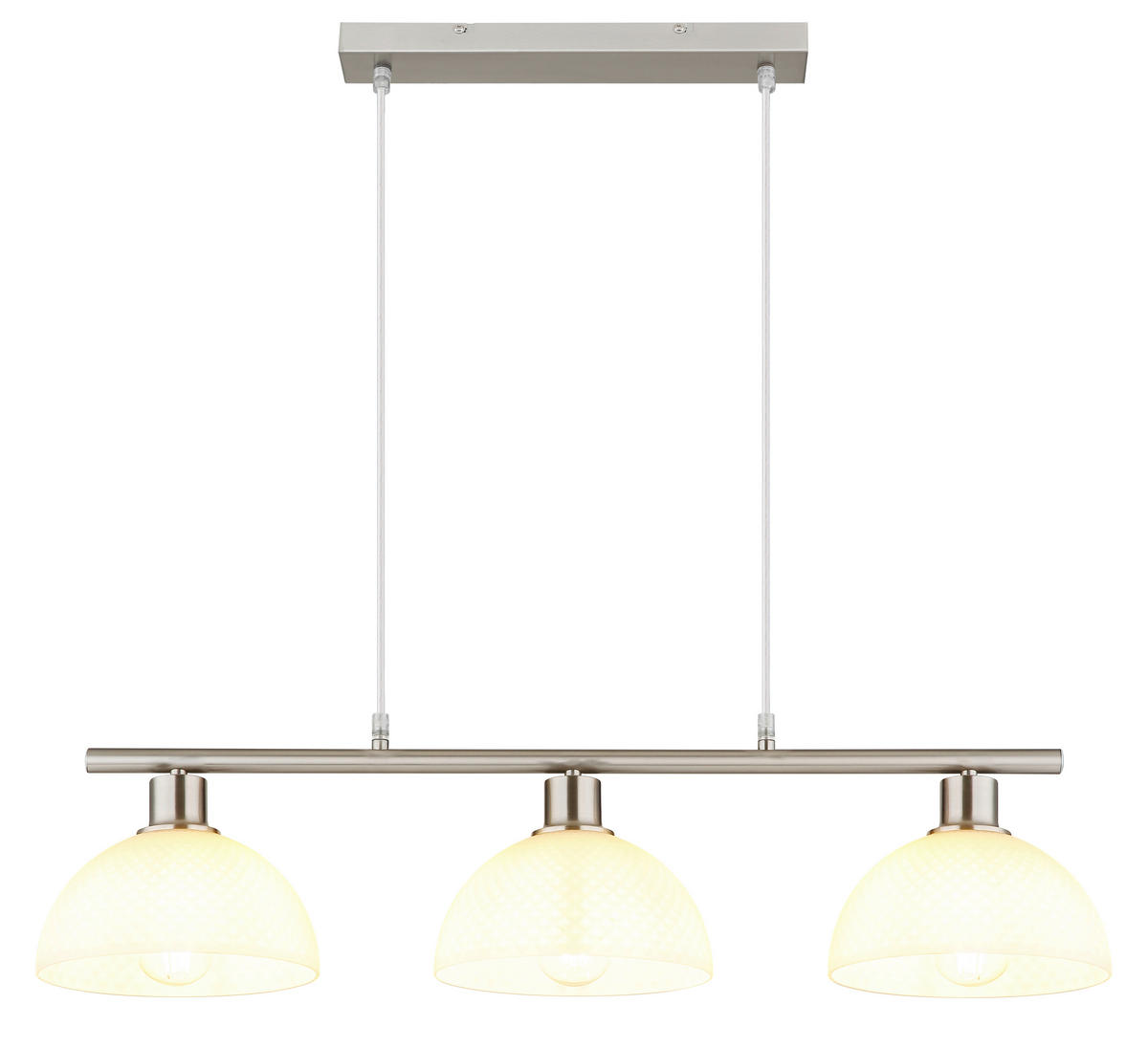 HÄNGELEUCHTE 77/20/120 cm  - Opal/Schwarz, Design, Glas/Kunststoff (77/20/120cm) - Globo