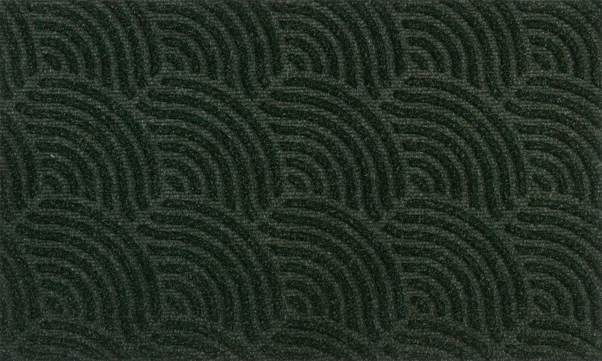 FUßMATTE 45/75 cm Waves midnigth  - Grün, KONVENTIONELL, Kunststoff/Textil (45/75cm) - wash+dry