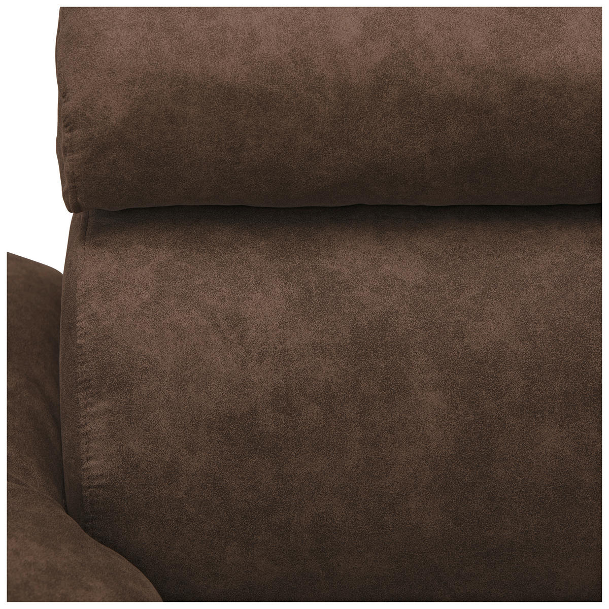 ECKSOFA Dunkelbraun Lederlook  - Dunkelbraun/Schwarz, Design, Kunststoff/Textil (263/230cm) - Hom`in