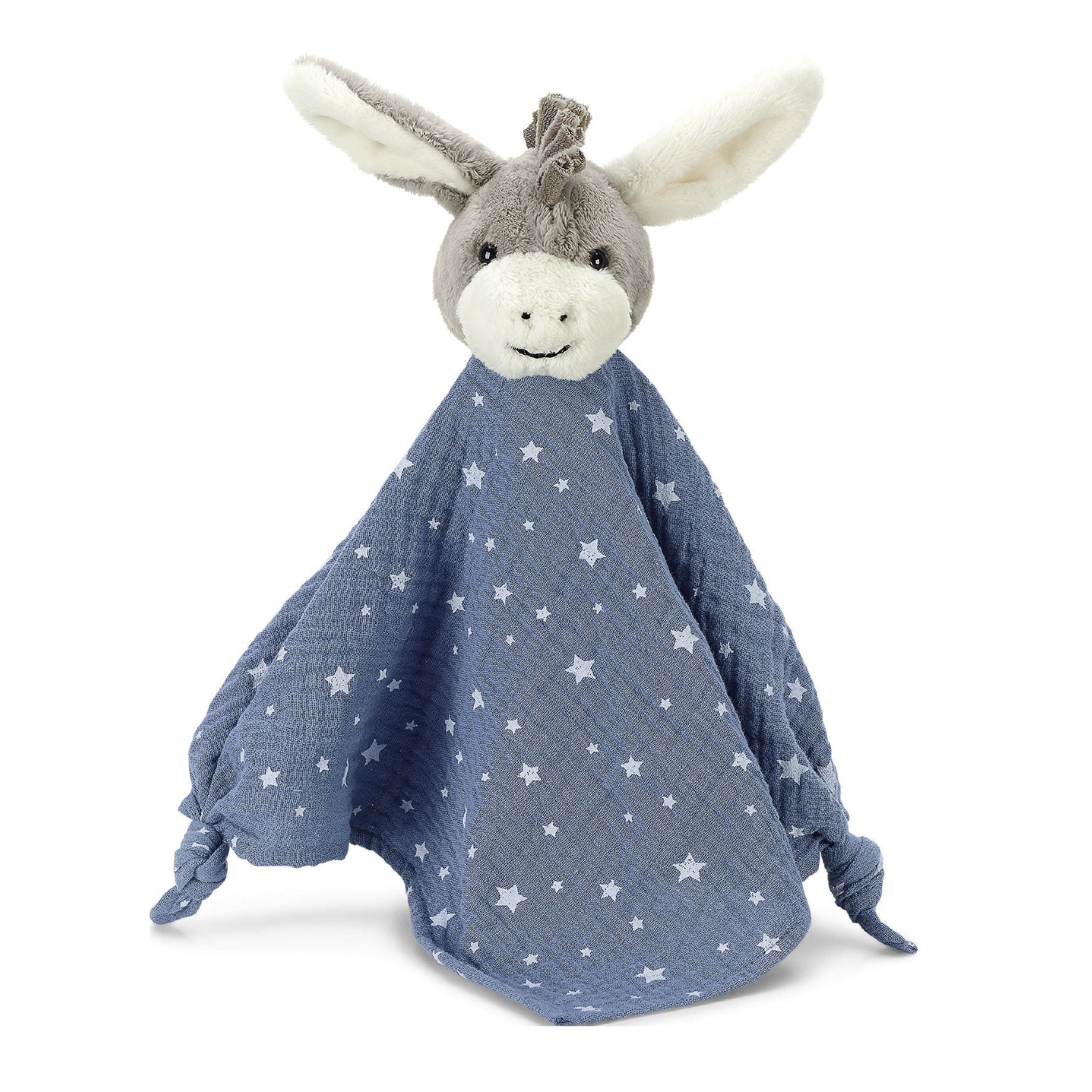 SCHMUSETUCH - Blau/Grau, Basics, Textil (32/40/9cm) - Sterntaler