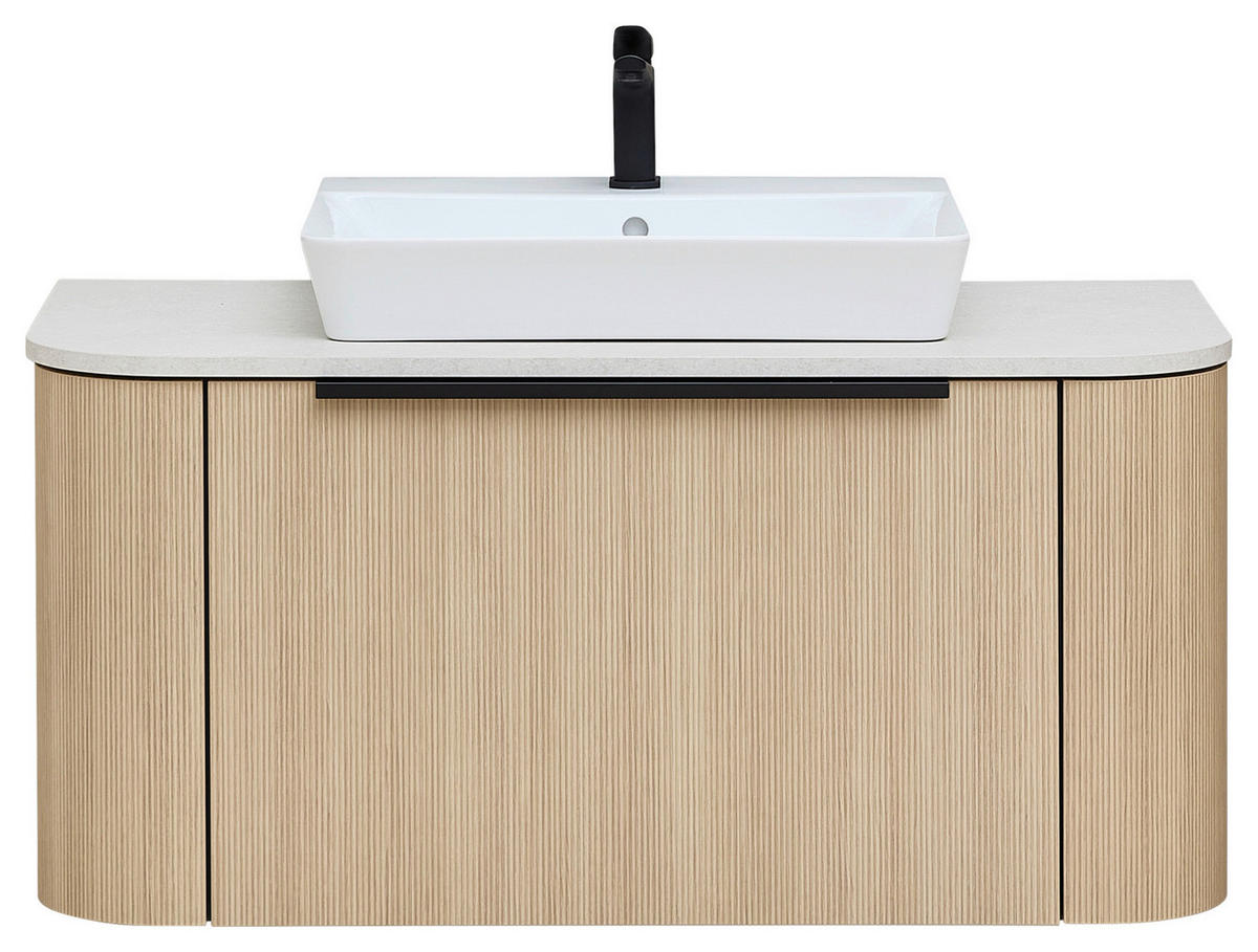 WASCHTISCHKOMBI 107,2 cm  - Eichefarben/Anthrazit, Natur, Keramik/Holzwerkstoff (107,2cm) - Sadena