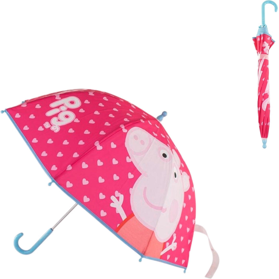 KIŠOBRAN pink - pink/pastelno plava, Basics, plastika (70/64cm)