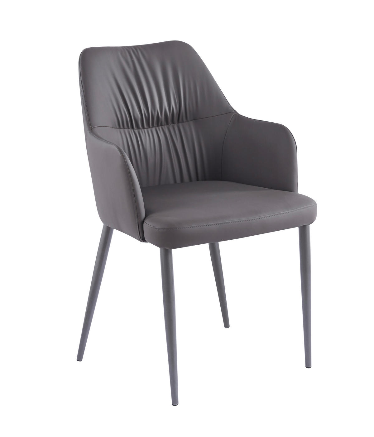 SADA ŽIDLÍ S PODRUČKAMI 2 kusy - černá/antracitová, Moderní, kov/textil (55/88/64cm) - MID.YOU