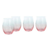 LONGDRINKGLAS Swirly Spring 4-teilig  - Multicolor, Basics, Glas (7,5/10,5cm) - Creatable