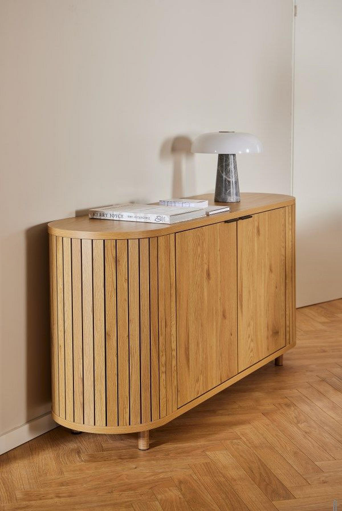 BYRÅ 160/80/45 cm  - mörkbrun/ekfärgad, Trend, metall/trämaterial (160/80/45cm)