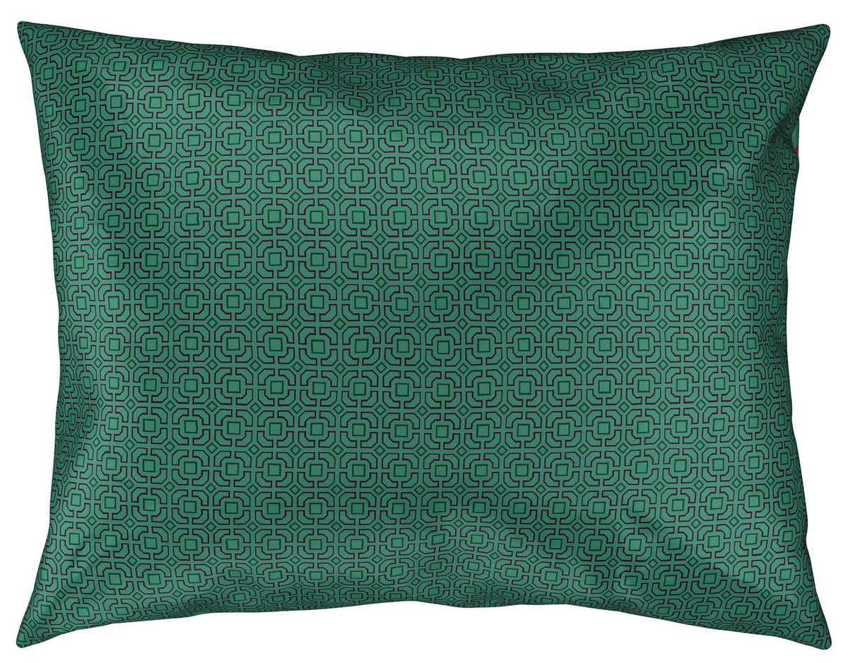 OBOJSTRANNÁ POSTEĽNÁ BIELIZEŇ, satén, zelená, červená, 140/200 cm - zelená/červená, Konventionell, textil (140/200cm) - Novel