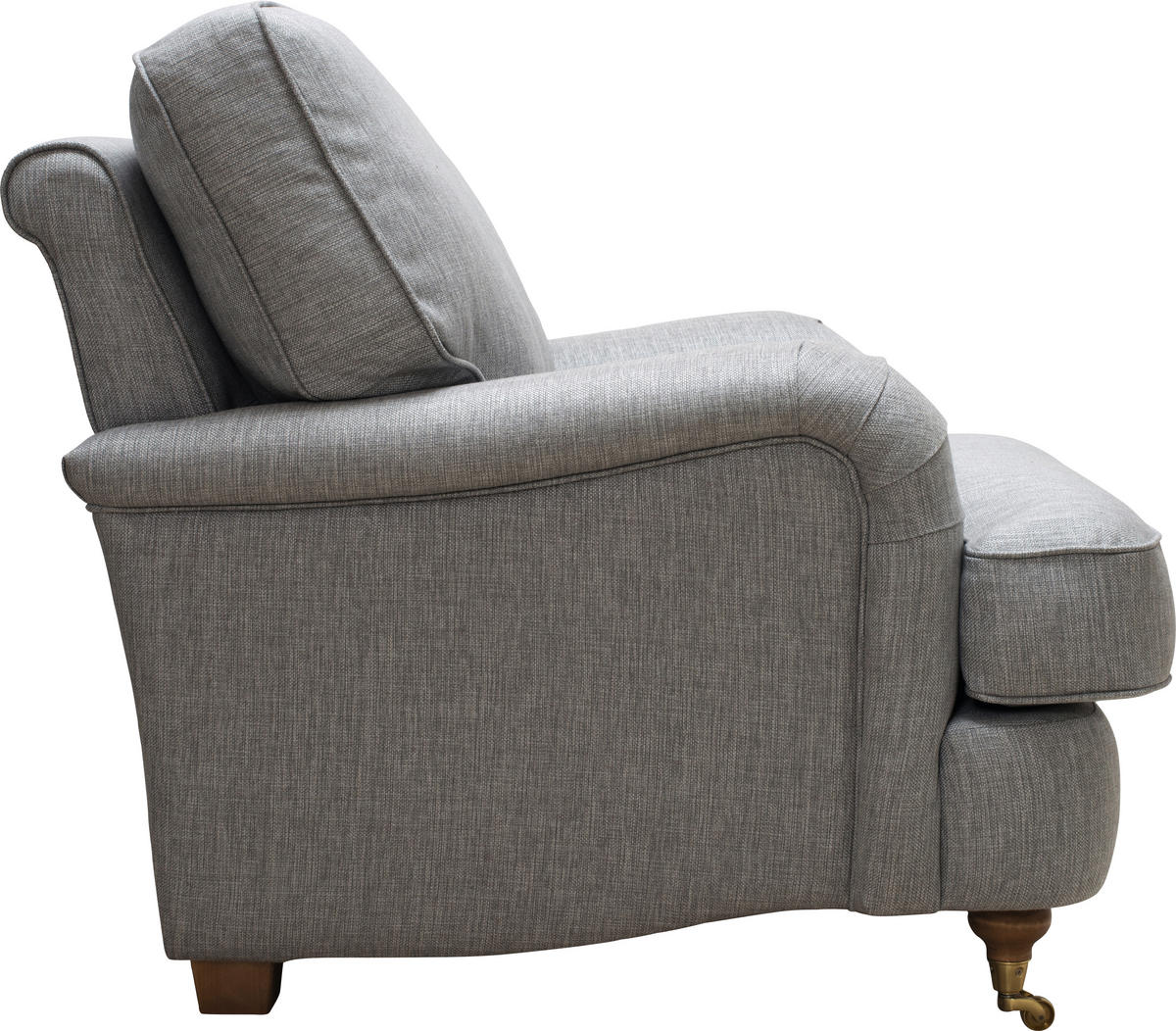 FÅTÖLJ i textil grå  - bronsfärgad/grå, Lifestyle, metall/trä (94/84/94cm) - Welnova