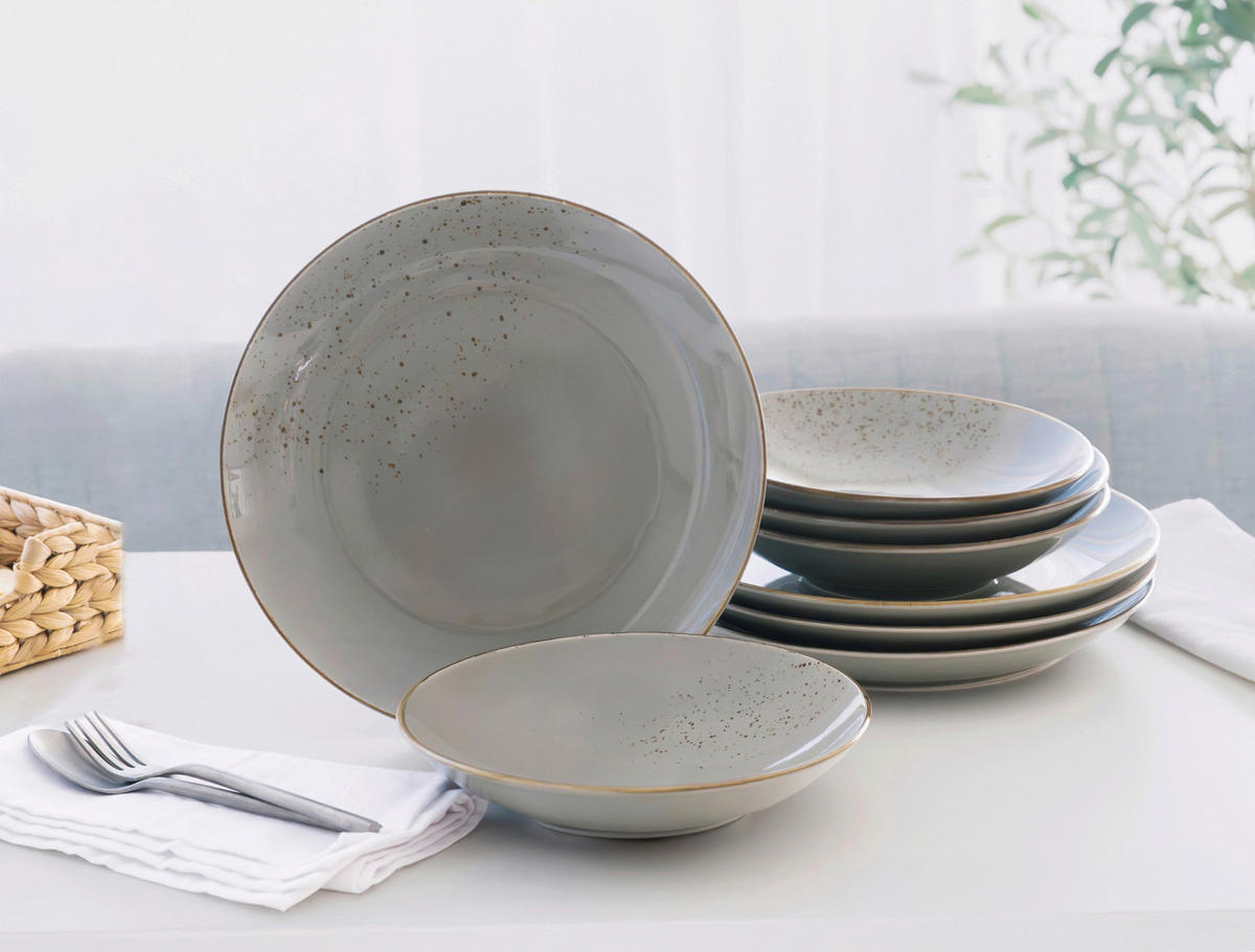 SERVIS Nature Collection 8 delar  - grå, Basics, keramik - Creatable