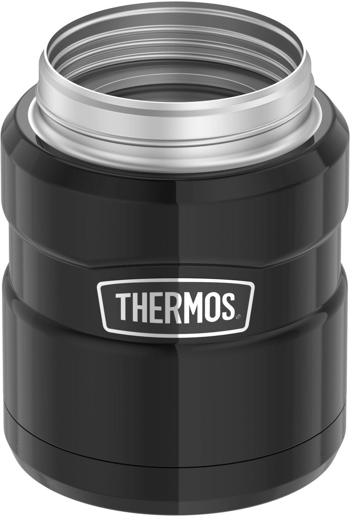 ISOLIERSPEISEGEFÄSS Stainless King 0,47 L  - Schwarz Hochglanz, Metall (0,47l) - Thermos