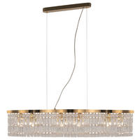 VISEČA NIHALNA SVETILKA   93/18/12,3 cm          60 W E14 - zlate barve, Basics, kovina/steklo (93/18/12,3cm) - MAYTONI