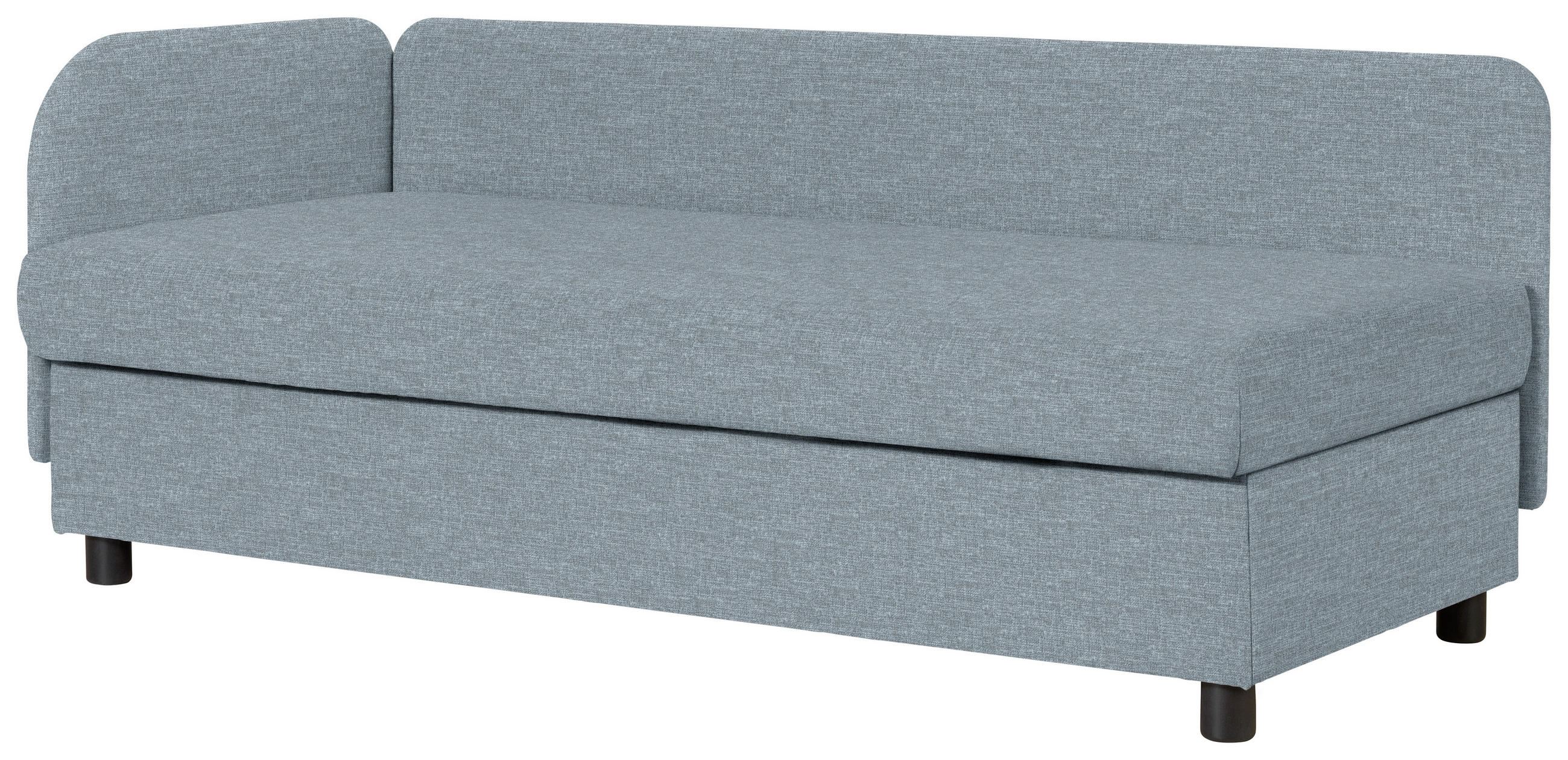 LIEGE in Blau  - Wengefarben/Blau, MODERN, Holz/Textil (206/80/94cm) - Joka