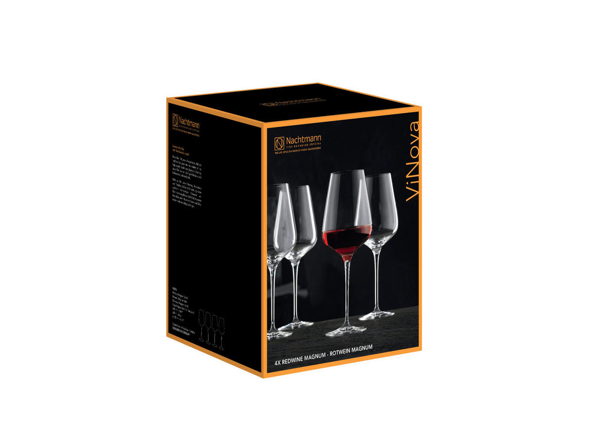GLÄSERSET Vinova  4-teilig  - Transparent, Design, Glas (25,2/25,2/24,9cm) - Nachtmann