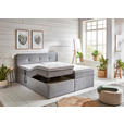 BOXSPRINGBETT 180/200 cm  in Taupe  - Taupe/Schwarz, KONVENTIONELL, Kunststoff/Textil (180/200cm) - Carryhome