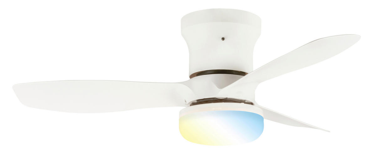 DECKENVENTILATOR - Weiß, Design, Kunststoff (60/19cm)