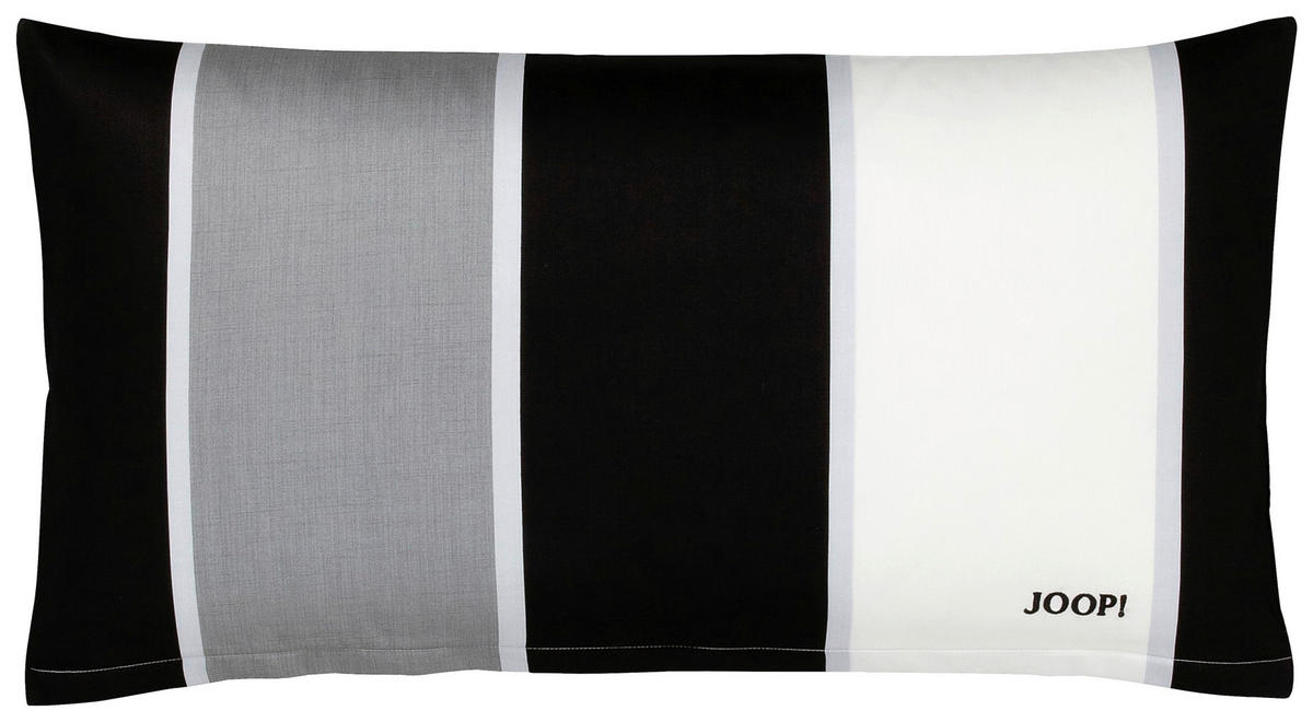 BETTWÄSCHE Lines Makosatin 140/200 cm  - Schwarz, Basics, Textil (140/200cm) - Joop!