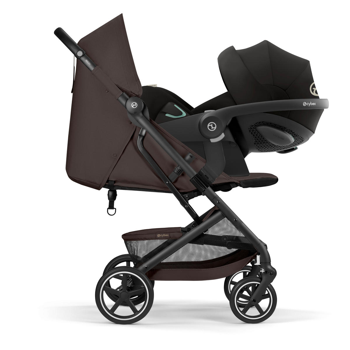 BUGGY BEEZY BLK  - Dunkelbraun/Schwarz, Basics, Kunststoff/Textil (82/45,5/107cm) - cybex GOLD