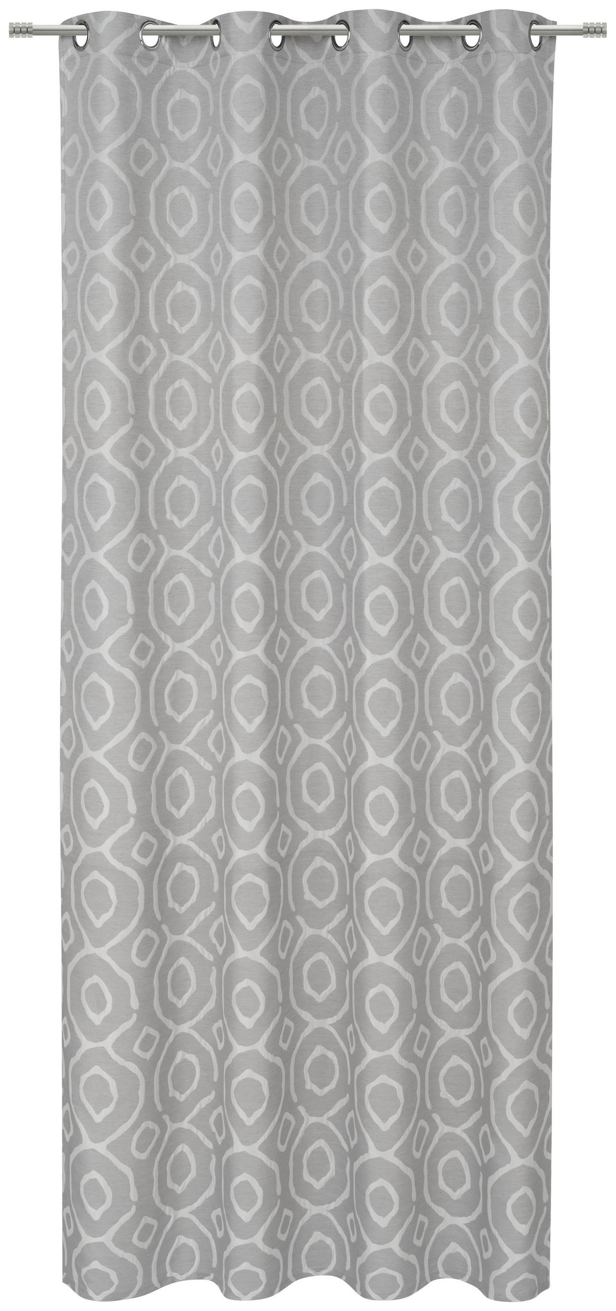 ÖSENSCHAL TIZIANO blickdicht 140/245 cm   - Grau, KONVENTIONELL, Textil (140/245cm) - Esposa
