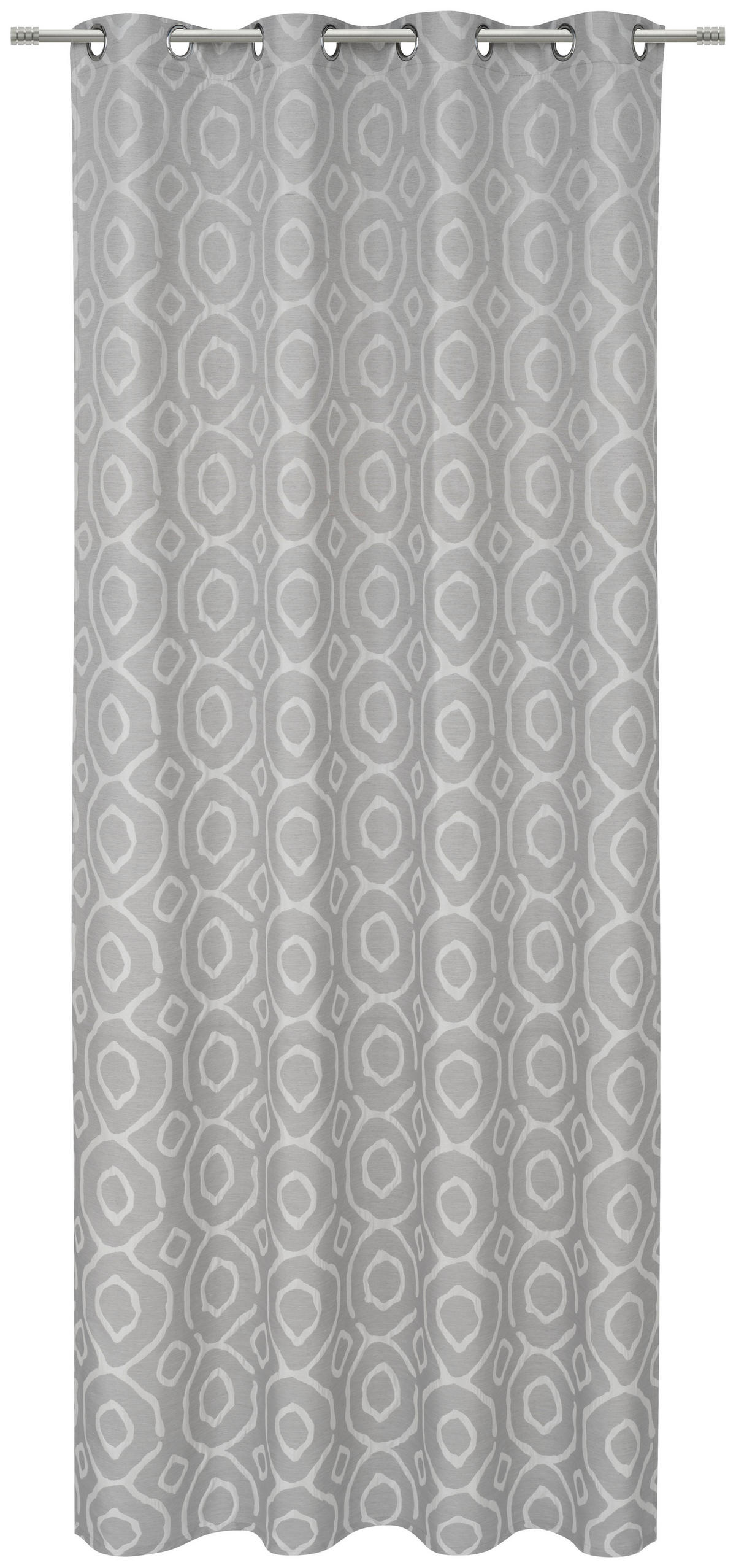 ÖSENSCHAL TIZIANO blickdicht 140/245 cm   - Grau, KONVENTIONELL, Textil (140/245cm) - Esposa