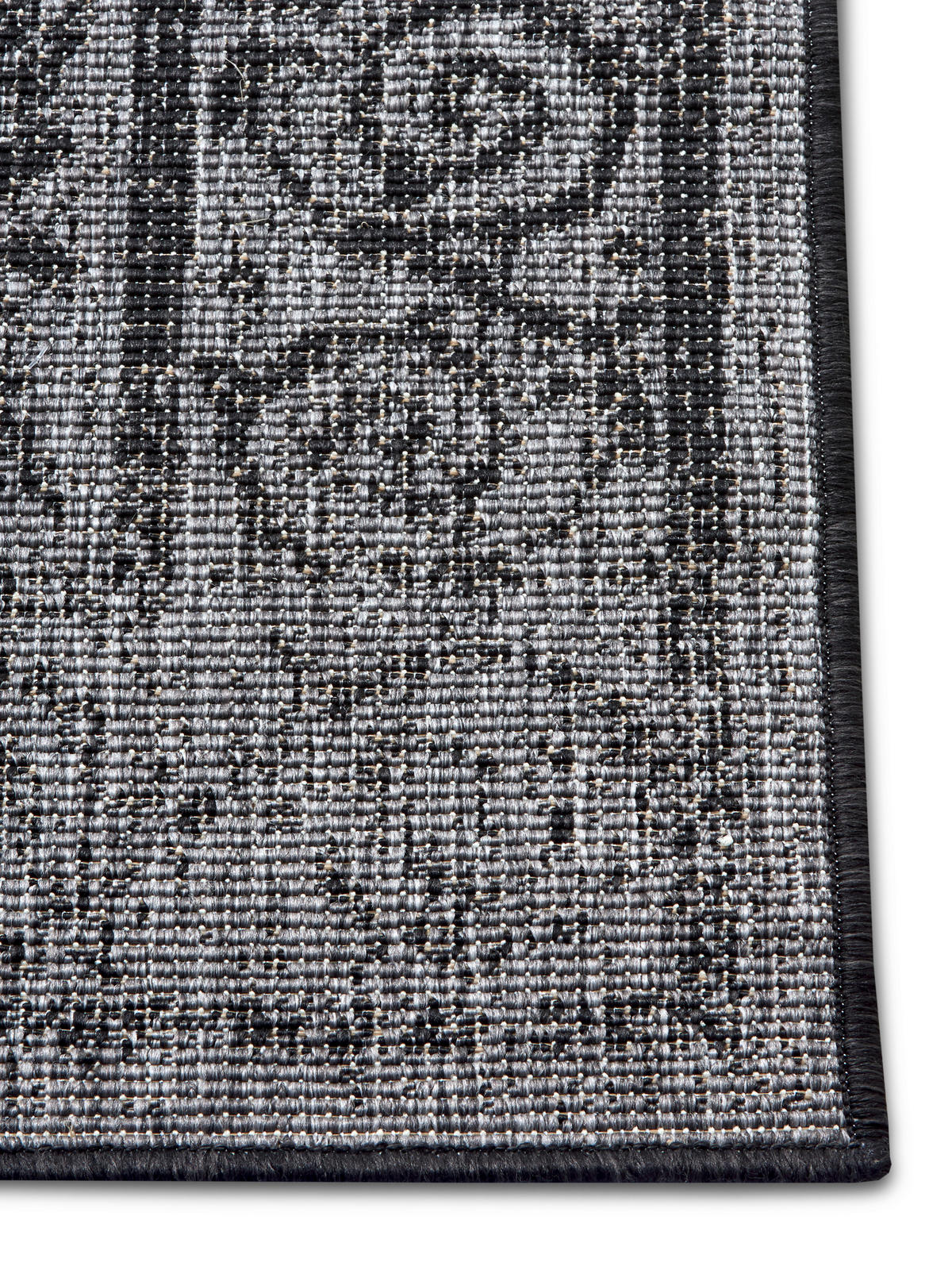 OUTDOORTEPPICH 80/150 cm Twin Supreme Grau, Schwarz  - Schwarz/Grau, Design, Kunststoff (80/150cm)