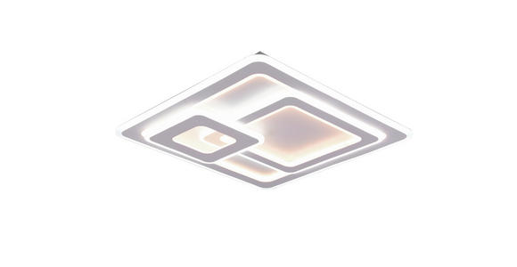 LED-DECKENLEUCHTE 51,5/51,5/7 cm - Weiß, LIFESTYLE, Kunststoff/Metall (51,5/51,5/7cm) - Novel