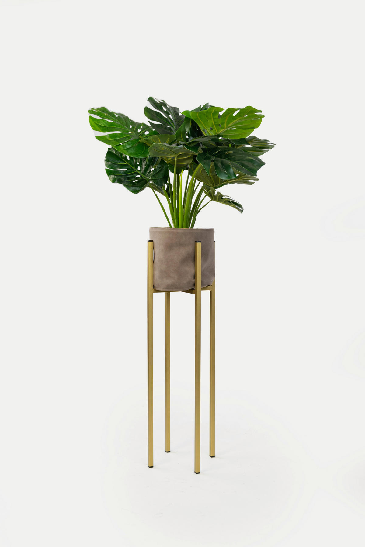 BLUMENSTÄNDER Metall  - Goldfarben, Basics, Metall (28/90/28cm)
