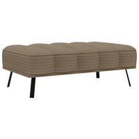 HOCKER Batyline®, Cord Braun  - Schwarz/Braun, Design, Textil/Metall (131/49/77cm) - Lomoco