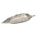 SERVIERTABLETT    - Nickelfarben, Basics, Metall (28,5/10/2,5cm) - Ambia Home