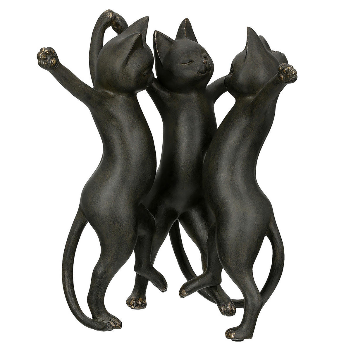 SKULPTUR - Schwarz, Basics, Kunststoff (26/30,5/21cm)