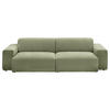BIGSOFA Chenille Grün  - Schwarz/Grün, Design, Kunststoff/Textil (238/71/101cm) - Pure Home Lifestyle