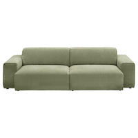 BIGSOFA in Chenille Grün  - Schwarz/Grün, Design, Kunststoff/Textil (238/71/101cm) - Pure Home Lifestyle