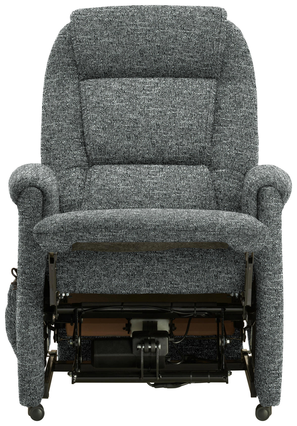 FERNSEHSESSEL in Flachgewebe Grau  - Schwarz/Grau, KONVENTIONELL, Kunststoff/Textil (69/105/82cm) - Himolla