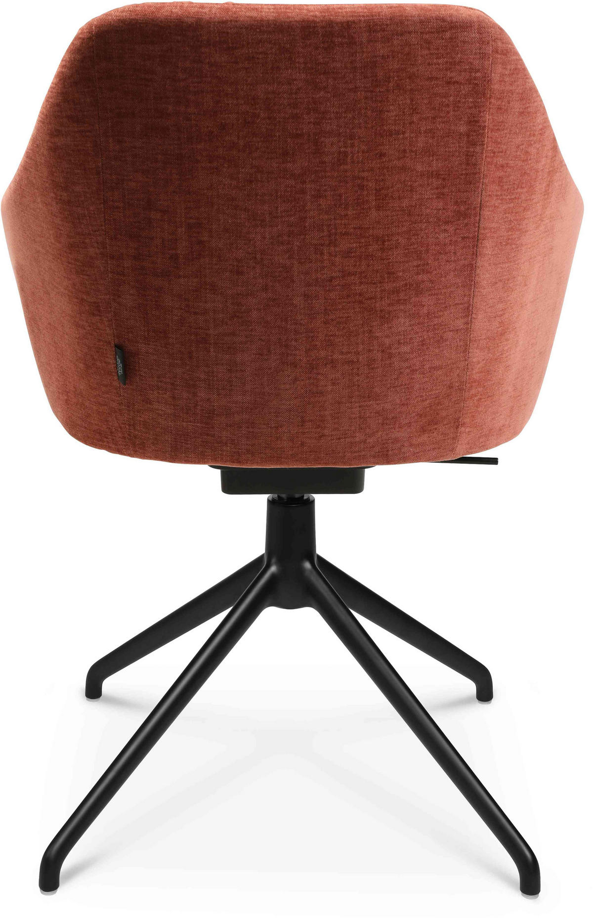 ARMLEHNSTUHL  in Aluminium Velours  - Rot/Schwarz, Design, Textil/Metall (58/81,5-84,5/60cm) - Johann Jakob