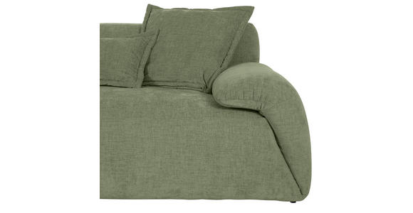 ECKSOFA in Flachgewebe Olivgrün  174/274 cm  - Schwarz/Olivgrün, KONVENTIONELL, Kunststoff/Textil (174/274cm) - Carryhome