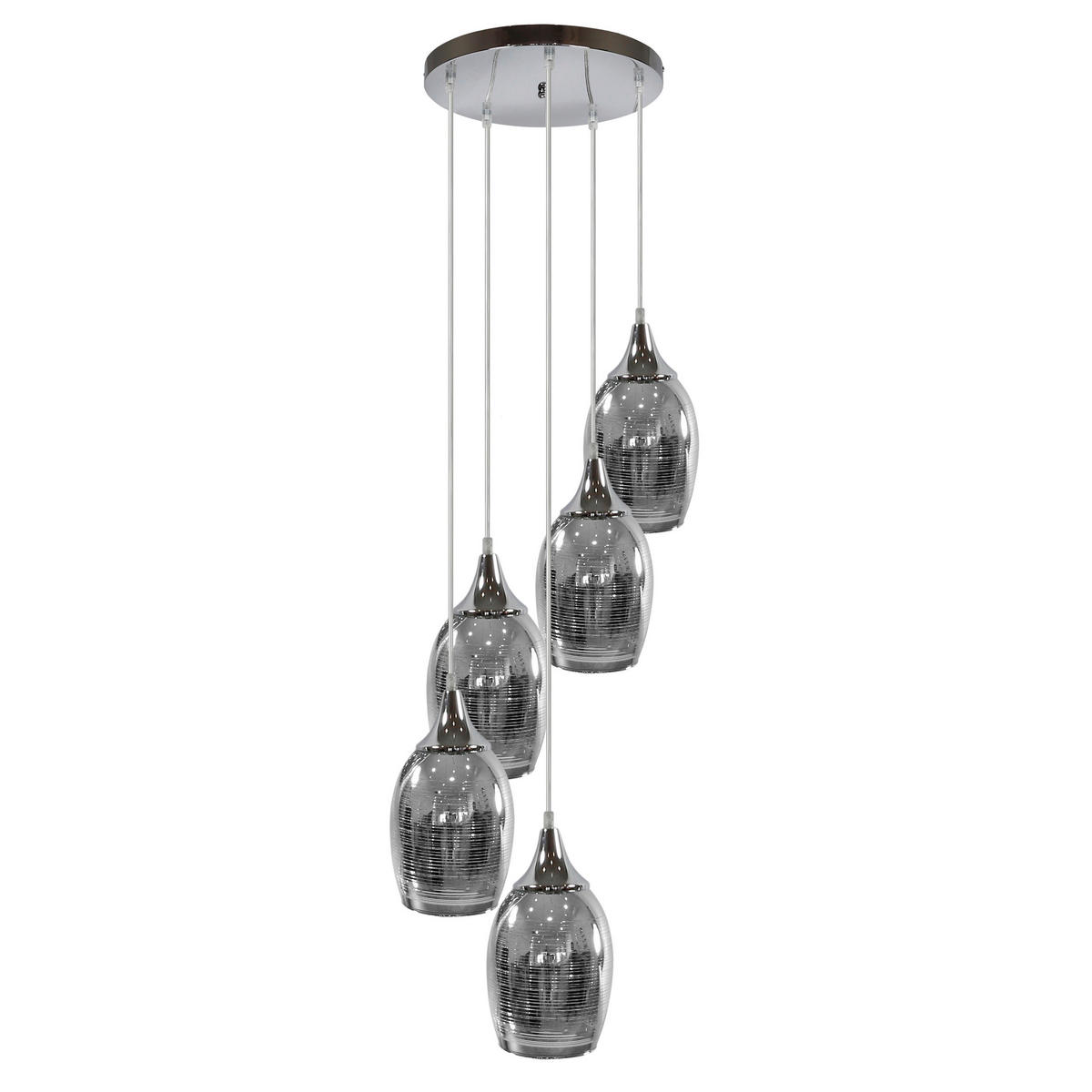 HÄNGELEUCHTE 35/35/125 cm  - Chromfarben, Design, Metall (35/35/125cm)