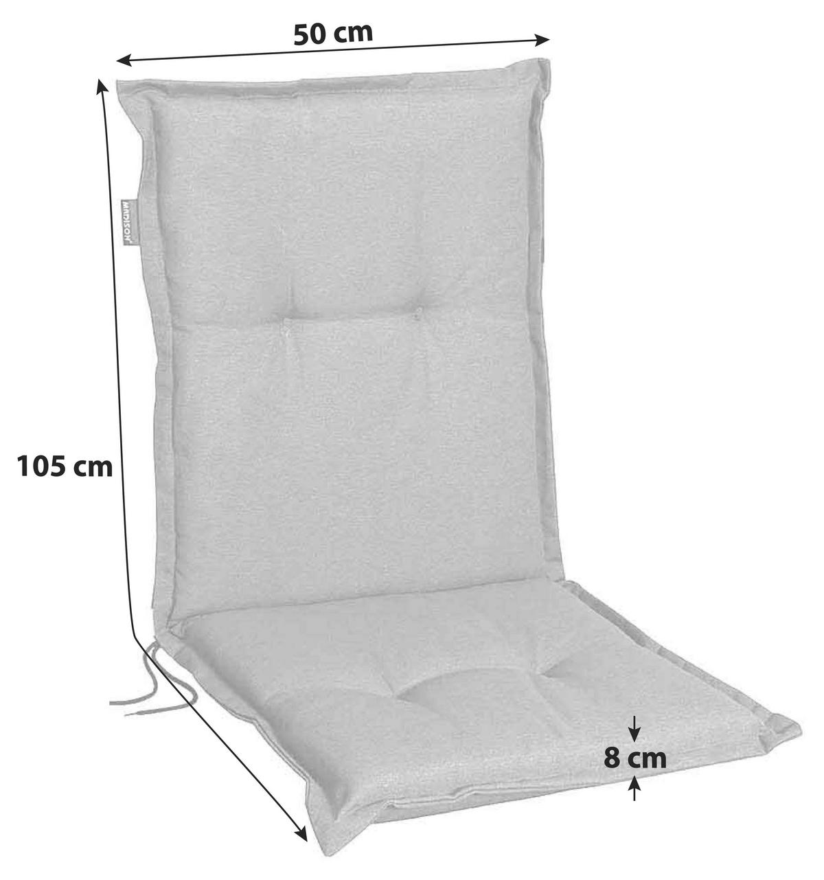 SESSELAUFLAGE in Grau  - Grau, KONVENTIONELL, Textil (50/8/105cm) - Ambia Garden