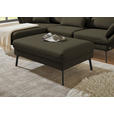 ECKSOFA  in Flachgewebe Dunkelgrün  175-224/255-365 cm  - Dunkelgrün/Schwarz, Design, Textil/Metall (175-224/255-365cm) - Dieter Knoll