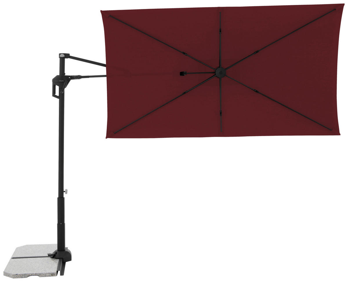 AMPELSCHIRM 240 cm Bordeaux  - Bordeaux/Schwarz, Basics, Textil/Metall (240/135cm) - Doppler