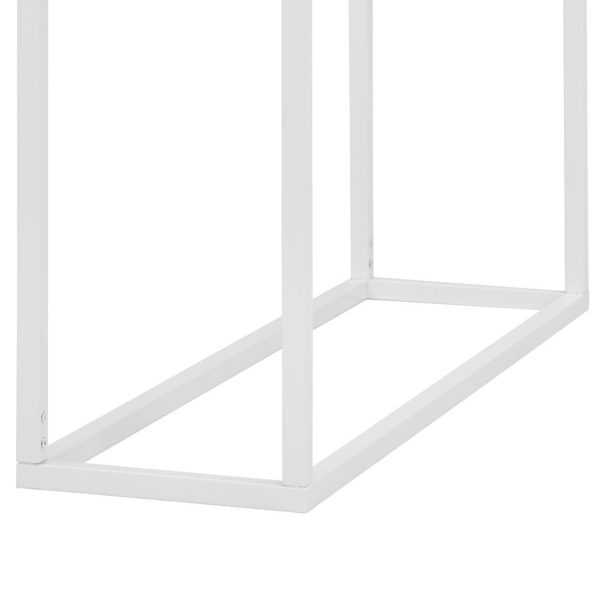 KONSOLENTISCH Weiß  - Weiß, LIFESTYLE, Glas/Holzwerkstoff (90/25/74cm) - Xora