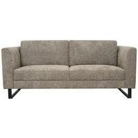 2,5-SITS SOFFA i chenille brun  - brun/svart, Modern, metall/trä (188/88/88cm) - Hom`in