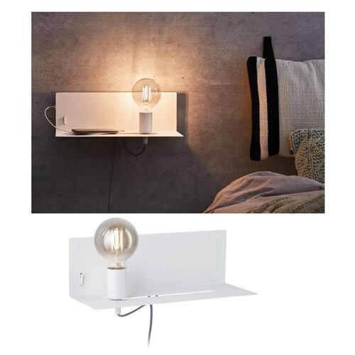 WANDLEUCHTE 40/13 cm   - Weiß, LIFESTYLE, Metall (40/13cm) - Paulmann