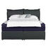 BOXSPRINGBETT in Anthrazit, Blau - Blau/Anthrazit, KONVENTIONELL, Kunststoff/Textil (180/200cm) - Welnova BOXSPRINGBETT in Anthrazit, Blau - Blau/Anthrazit, KONVENTIONELL, Kunststoff/Textil (180/200cm) - Welnova