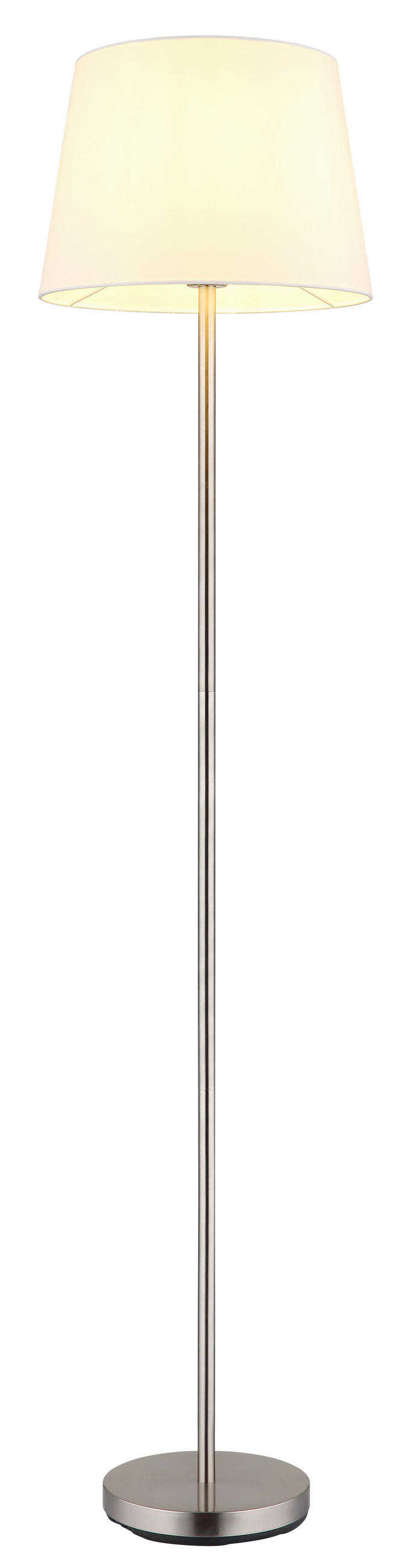 STEHLEUCHTE - Weiss/Schwarz, Basics, Kunststoff/Textil (35/151cm) - Globo