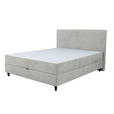 BOXBETT 120/200 cm  in Naturfarben  - Schwarz/Naturfarben, KONVENTIONELL, Kunststoff/Textil (120/200cm) - Carryhome