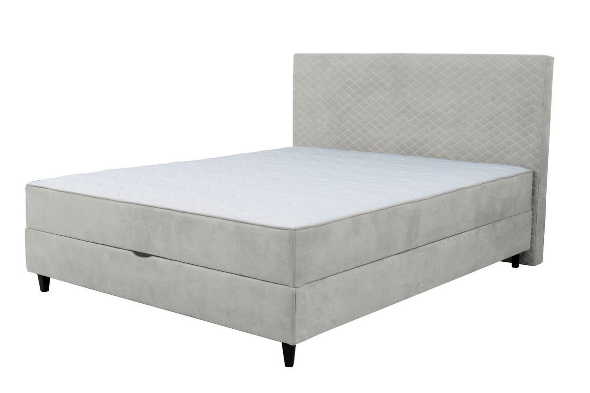 BOXBETT 120/200 cm  in Naturfarben  - Schwarz/Naturfarben, KONVENTIONELL, Kunststoff/Textil (120/200cm) - Carryhome