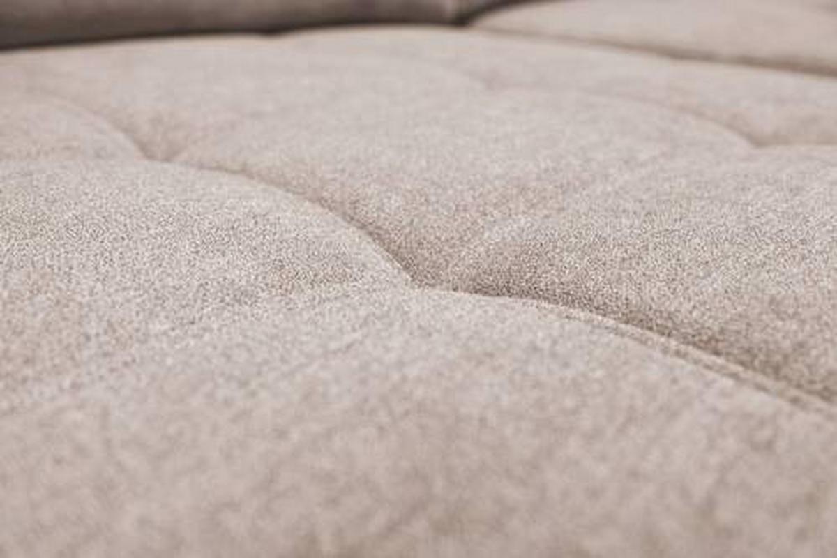ECKSOFA in Velours Beige  - Chromfarben/Beige, Design, Kunststoff/Textil (174/322/173cm) - Livetastic