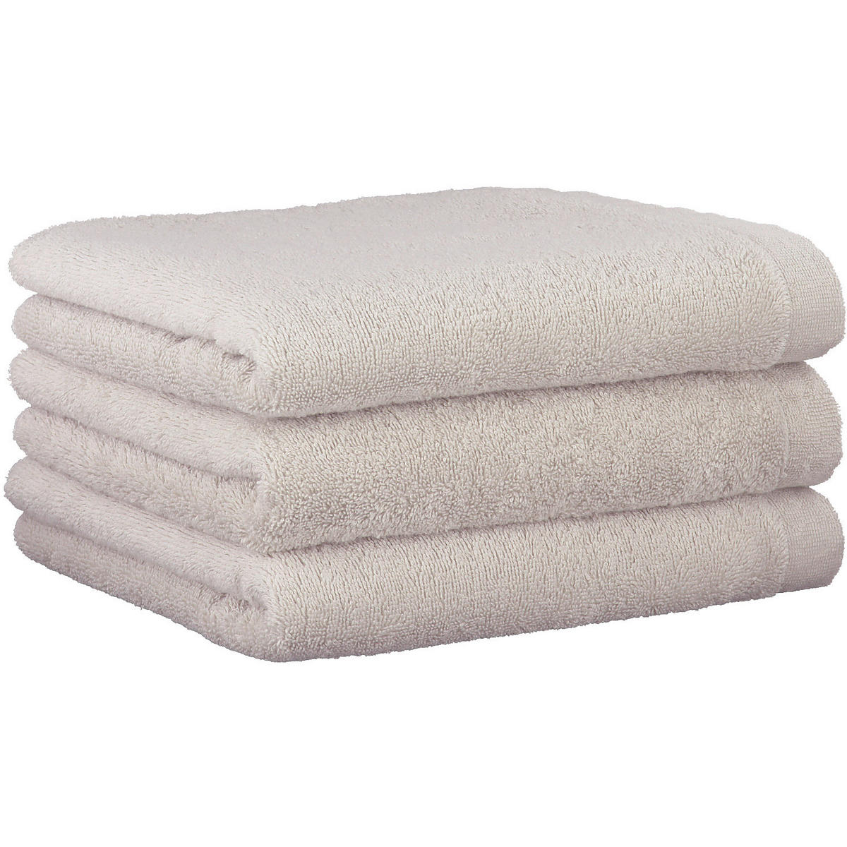 HANDTUCH Lifestyle Uni Beige  - Beige, Design, Textil (50/100cm) - Cawoe