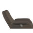 RELAXSESSEL Echtleder - Taupe/Chromfarben, Design, Leder/Metall (80/109/88cm) - Beldomo Premium RELAXSESSEL Echtleder - Taupe/Chromfarben, Design, Leder/Metall (80/109/88cm) - Beldomo Premium