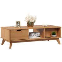 COUCHTISCH Kiefer massiv 120/55/39 cm rechteckig Honig  - Honig, LIFESTYLE, Holz (120/55/39cm)